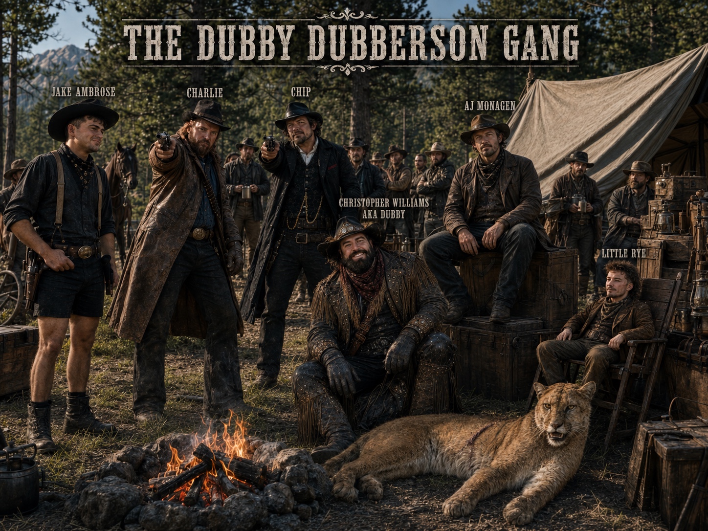The fictional Dubby Dubberson Gang gathered at camp